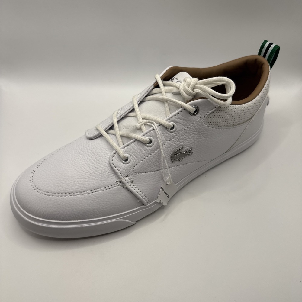 NEW Lacoste Bayliss Sz 8.5 119 1 U 7-37CMA007321G Mens White Lifestyle Sneakers
